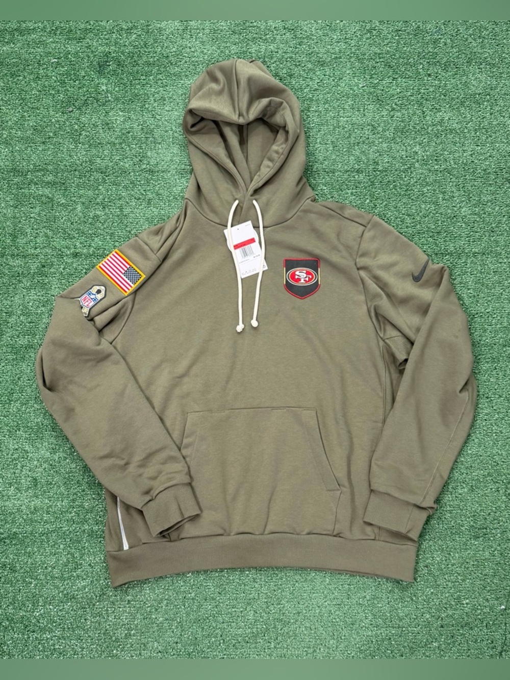 Nike San Francisco 49ers 2025 Salute to Service Hoodie Authentic Size Large
